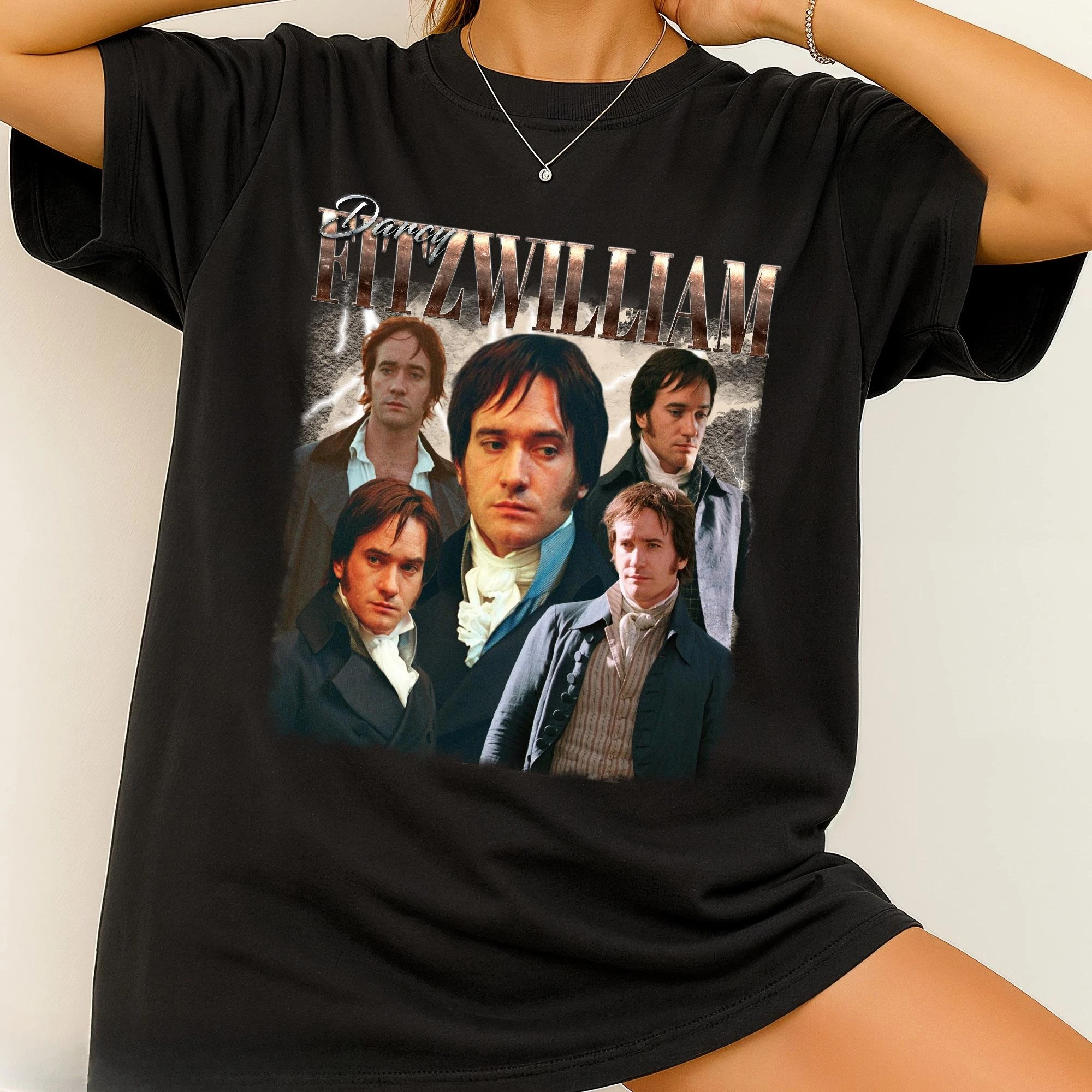 

Футболка с принтом FitzWilliam Darcy, женская модная футболка на весну/лето, топ из чистого хлопка, нейтральная футболка с круглым вырезом и короткими рукавами