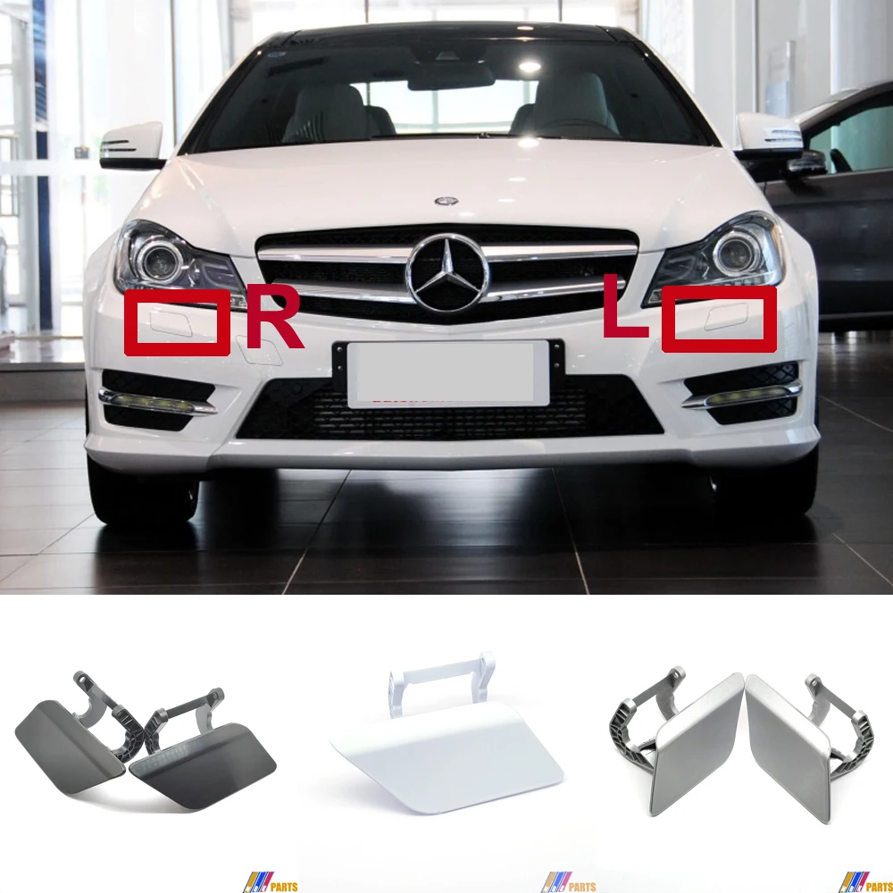 Fit 12-15 Mercedes-Benz C W204 Sedan S204 Wagon C180 C200  C250 C280 C300 C350 Headlight Washer Cover A2048804324 A2048804224