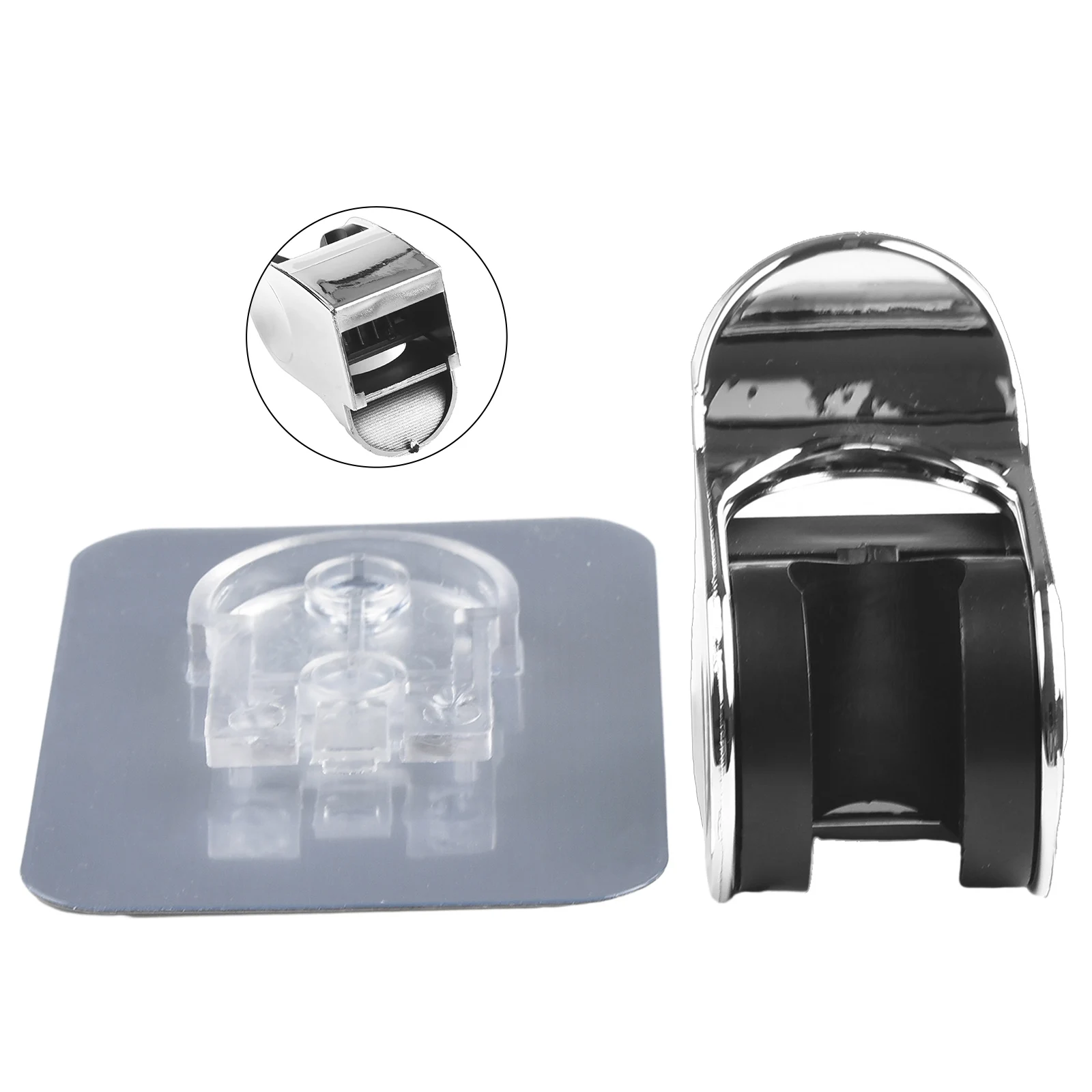 Mess Free Installation Adjustable Direction Shower Base Waterproof Shower Head Handset Holders Bracket for Bathroom