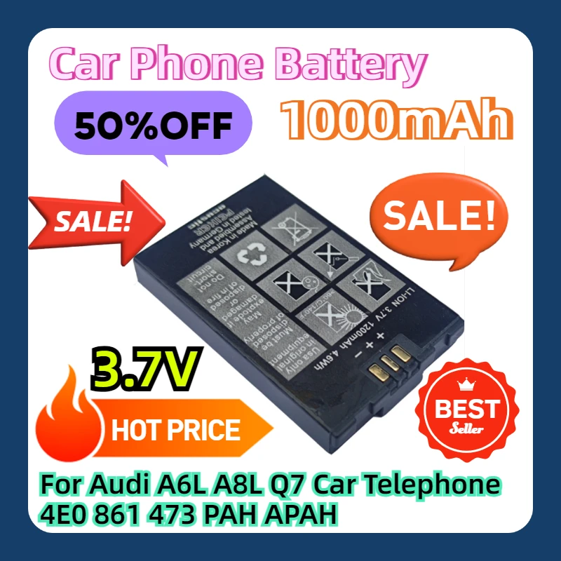 

Battery for Audi A6L A8L Q7 Car Telephone 4E0 861 473 PAH APAH