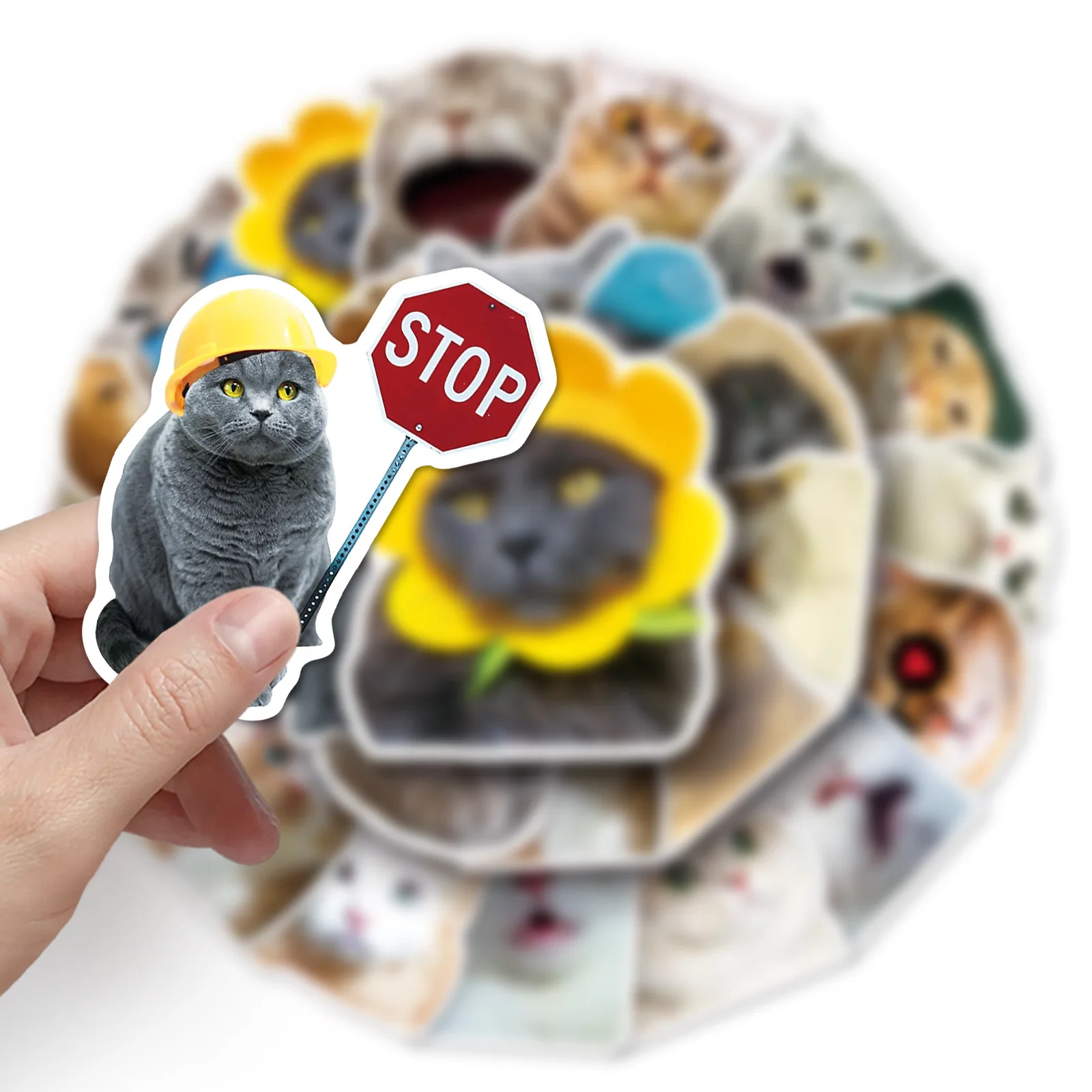 

10/50PCS Cute Cat Meme Stickers INS Decoration Suitcase Scrapbooking Laptop Phone Stationery Funny Kawaii Kitty Kid Sticker