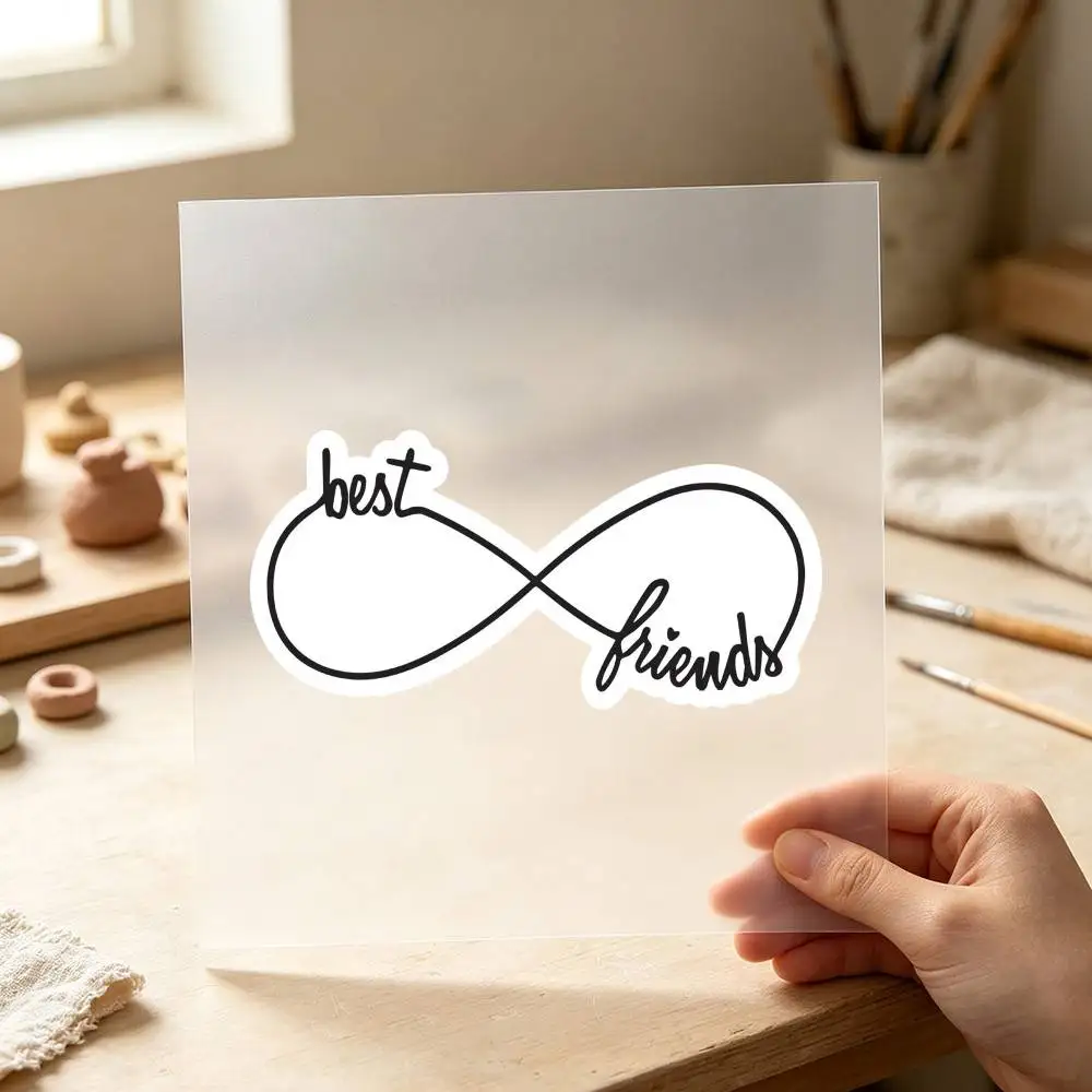 Best Friends Infinity Waterproof Stickers For Decorating Car Windows Motorcycles And Computers.