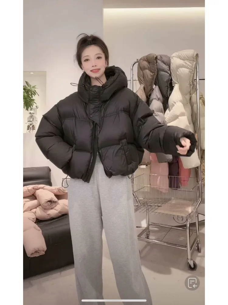 سترة مبطنة بالقطن للنساء ، سترة بقلنسوة ، البخاخ الدافئ السميك ، معطف مرقع ، جديد ، شتاء ، 2023 #3