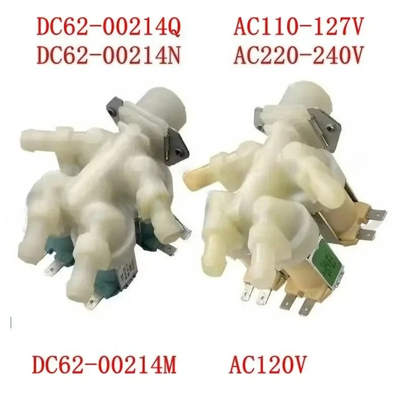 Electric Water Inlet Solenoid Valve for Samsung DC62-00214Q DC62-00214N DC62-00214M 50/60HZ Washing Machine Parts