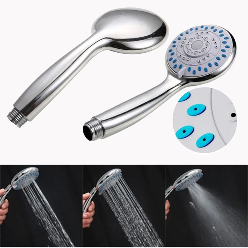 1pc Bath Shower Adjustable Jetting Shower Head Water Saving Handheld  Watersaving Shower Bathroom Accessories