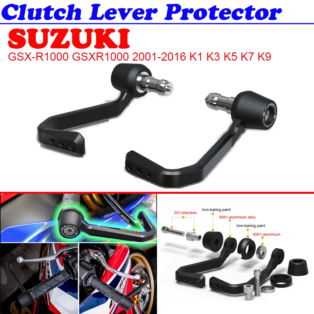 

For Suzuki GSX-R1000 GSXR1000 2001-2016 K1 K3 K5 K7 K9 Brake and Clutch Lever Protector Kit