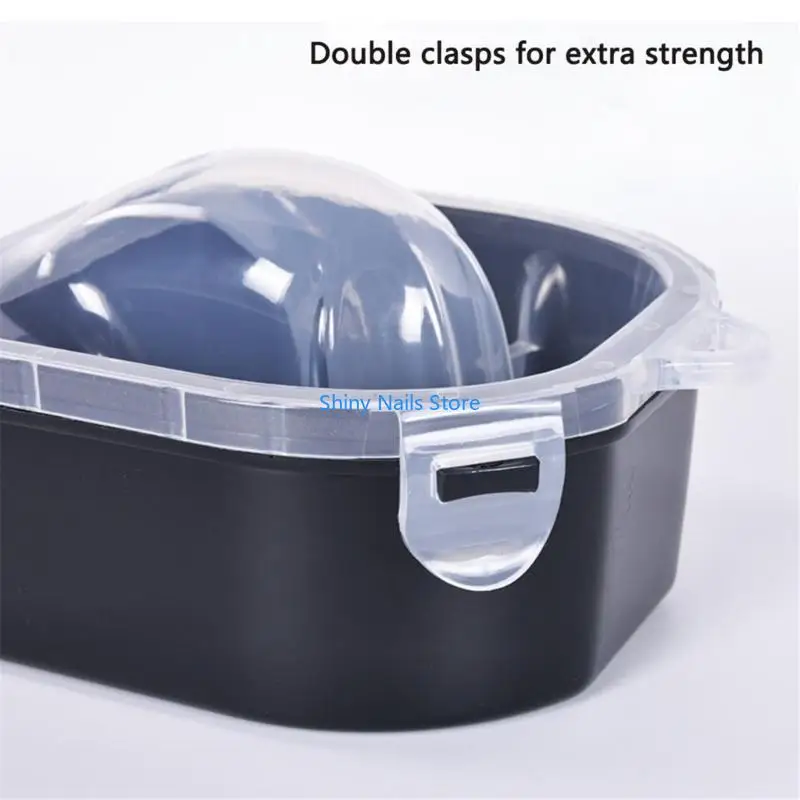 وعاء نقع الأظافر الاحترافي من الأكريليك مزيل الأظافر، مزيل مسحوق الغمس، مزيل طلاء الجل