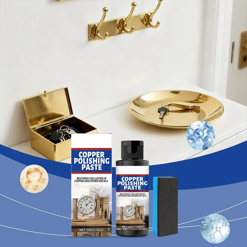 

Очиститель меди осветляет металлический блеск с нежной защитой от царапин, эффективно удаляет тьмясть и восстанавливает.