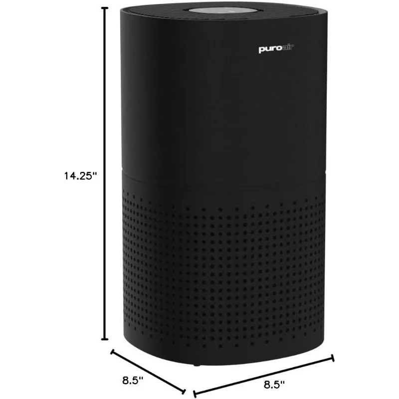 Purificateurs d'air puroair hepa, couvre jusqu'à 1,115 sq, leans air automatiquement 24/7 livres, jusqu'à 99% de fumée