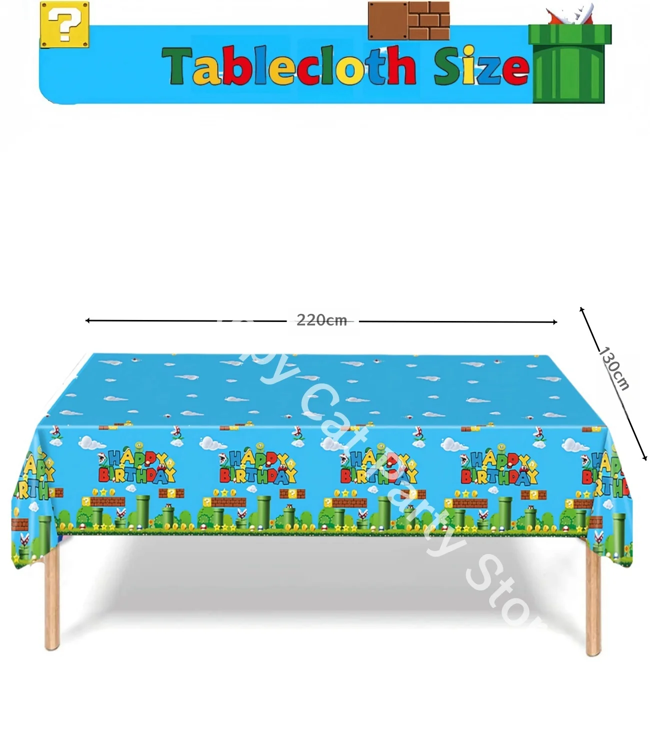 Mario Tablecloth Birthday Party Decoration Disposable Table Cloth Super Bros Table Cover Baby Shower Kids Favors Party Supplies