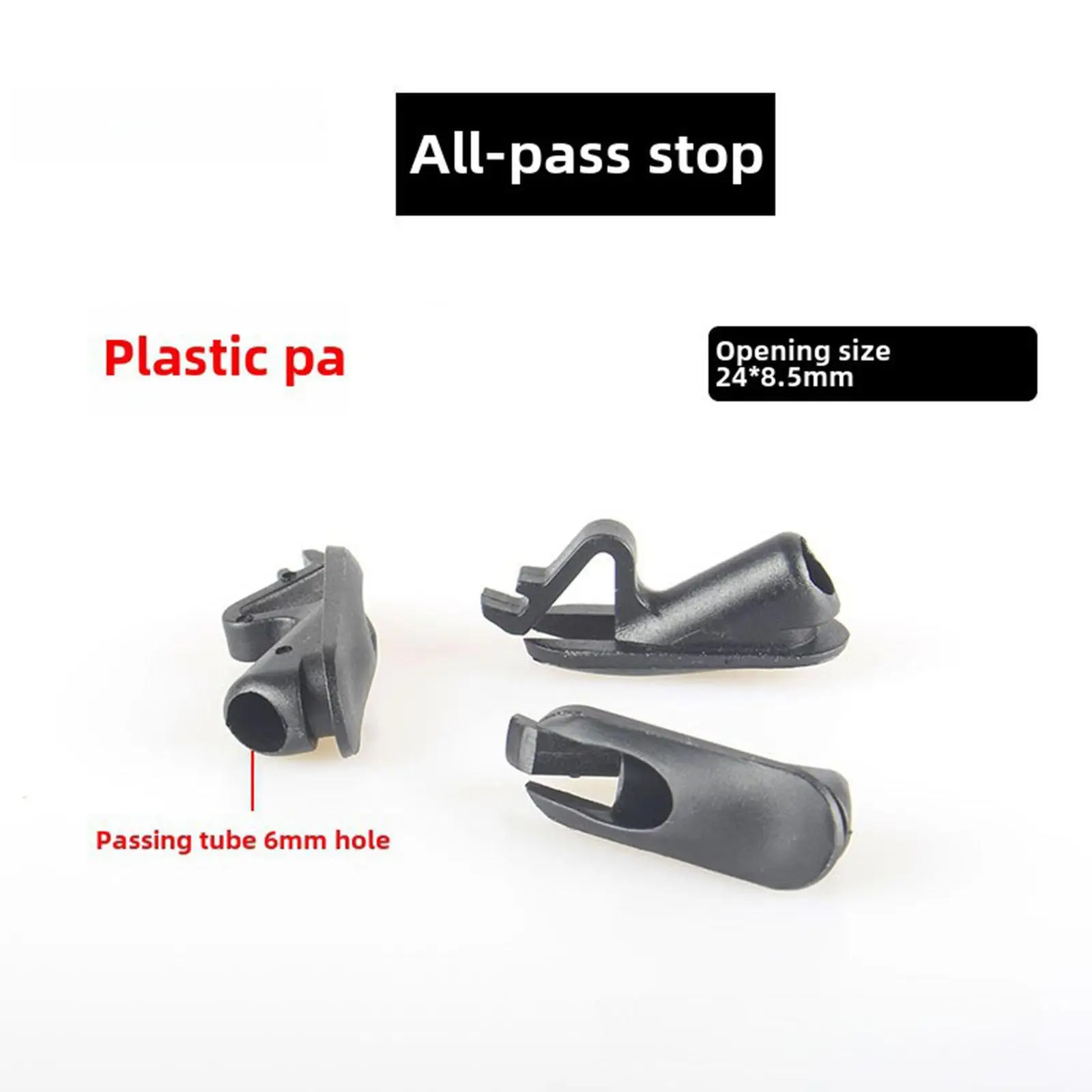 10Pcs Bike Cable Tube Clamps Brake Cable Buckles Clip Holders Fixed Routing