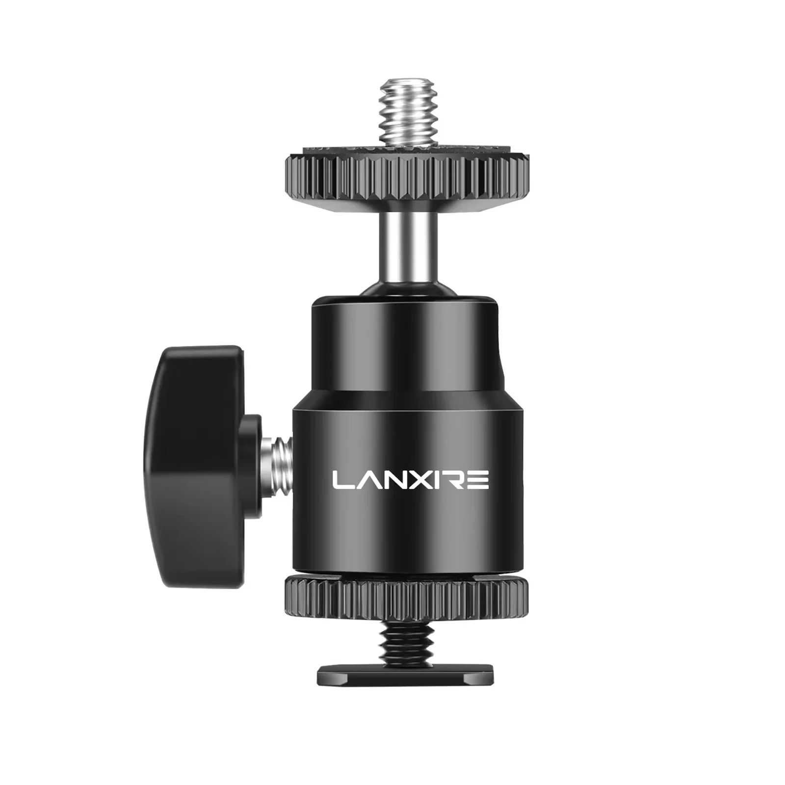 

Lanxire Camera Hot Shoe Mount with 1/4" Screw and Ball Head Adapter for Camera, Camcorders, Smartphone, Gopro, LED Lights