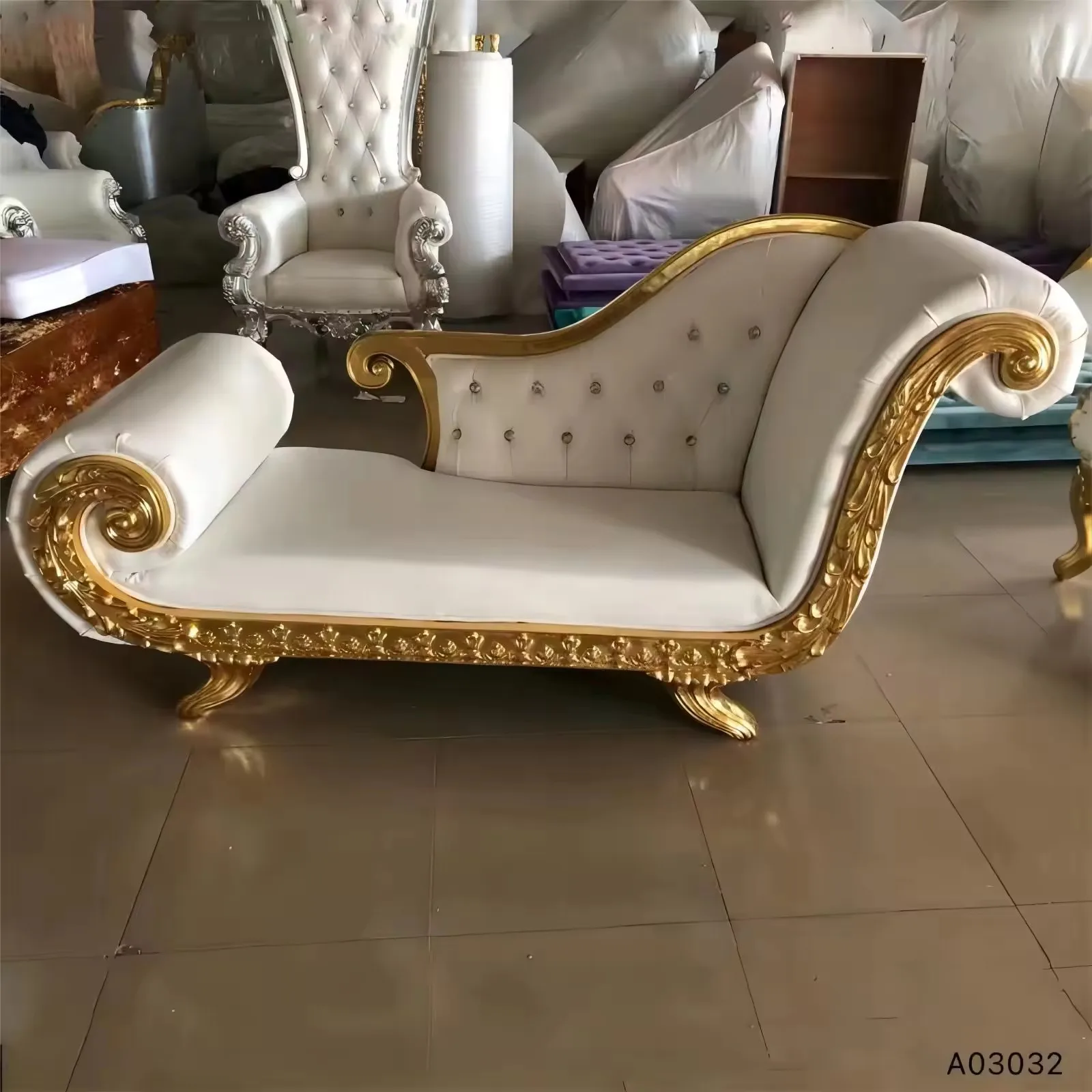 Luxury Living Room King Throne Golden Groom And Bride Wedding Party Hotel Sofa Chair