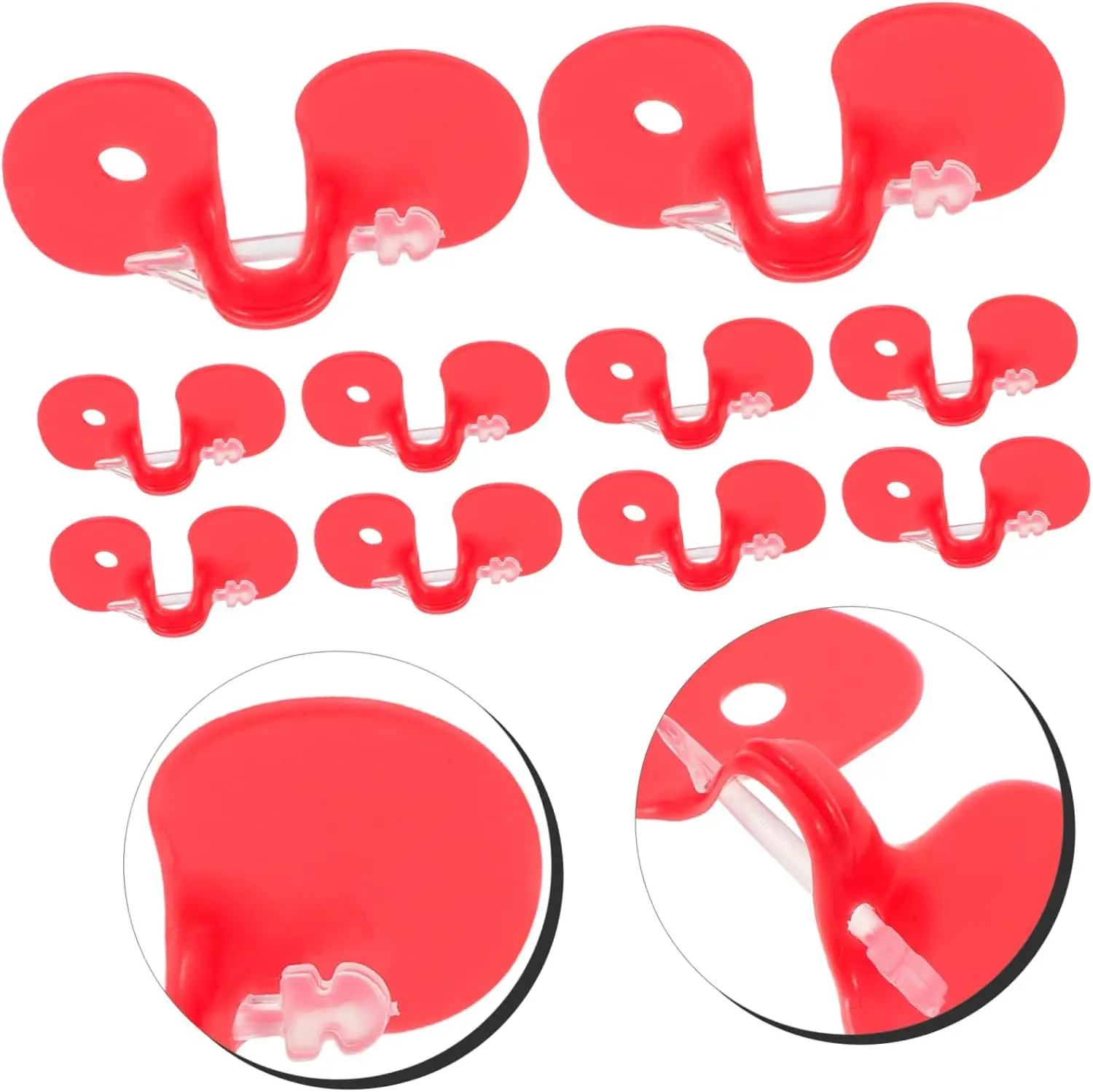 5/10/20/50 pces anti-frango pecking óculos m/l vermelho faisão óculos de plástico parafuso-livre aves anti-frango pavimentando óculos