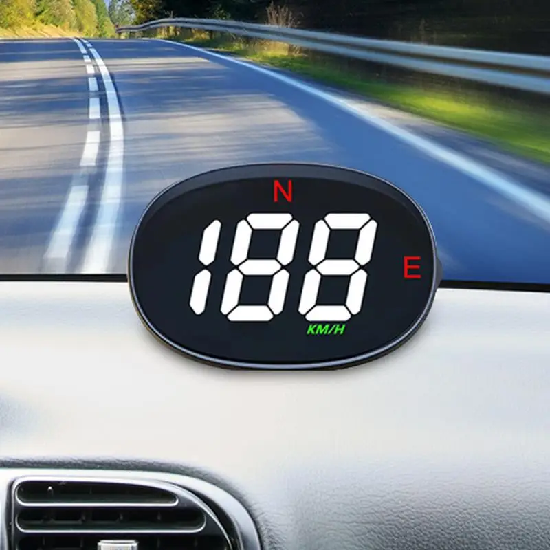 GPS Digital Speed Meter Head Up Display Vehicle Speed Compass GPS Smart Gauge Speedometer With Overspeed Alarm For Boat Car