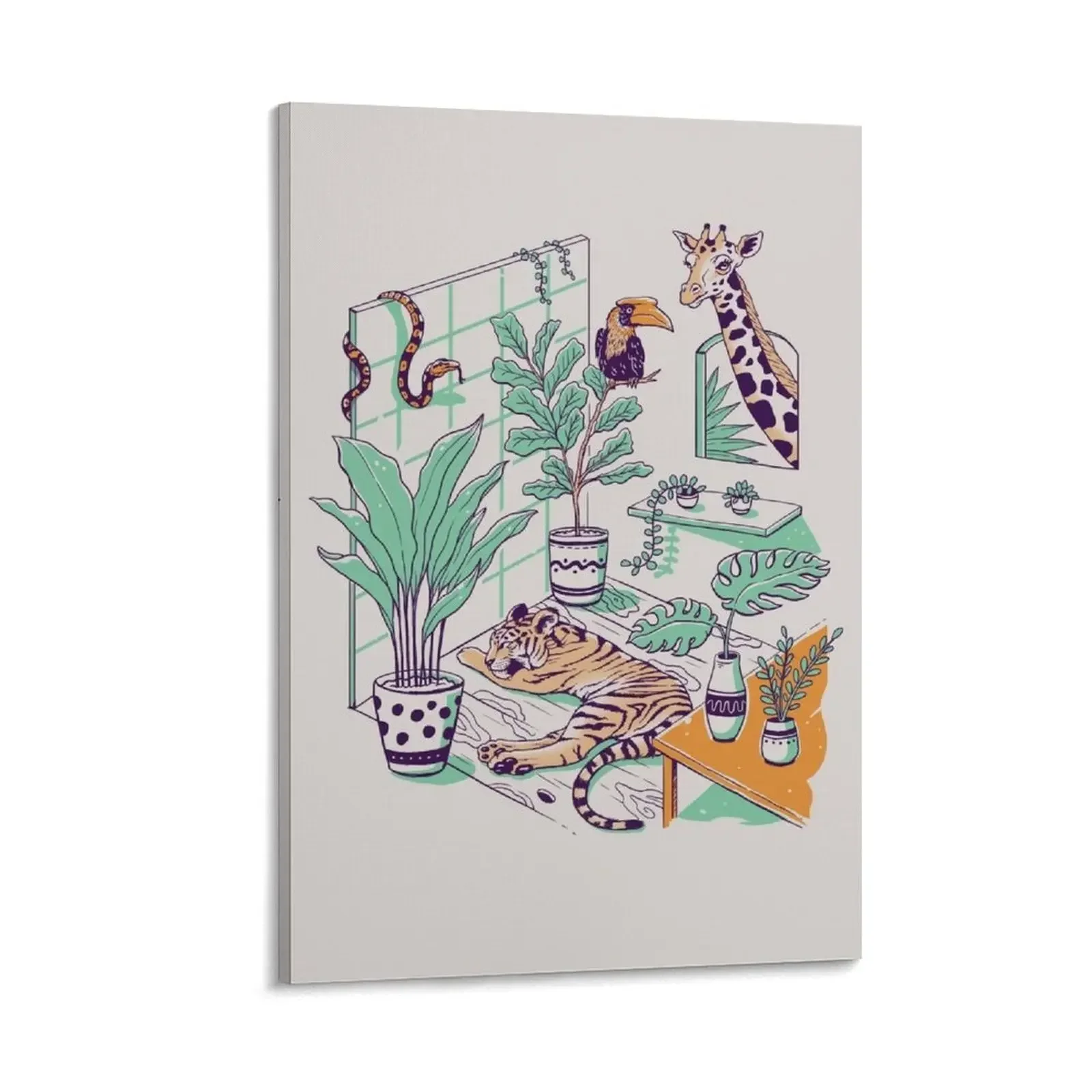 

Urban Jungle Canvas Painting decorations for the room house decorations Wall posters
