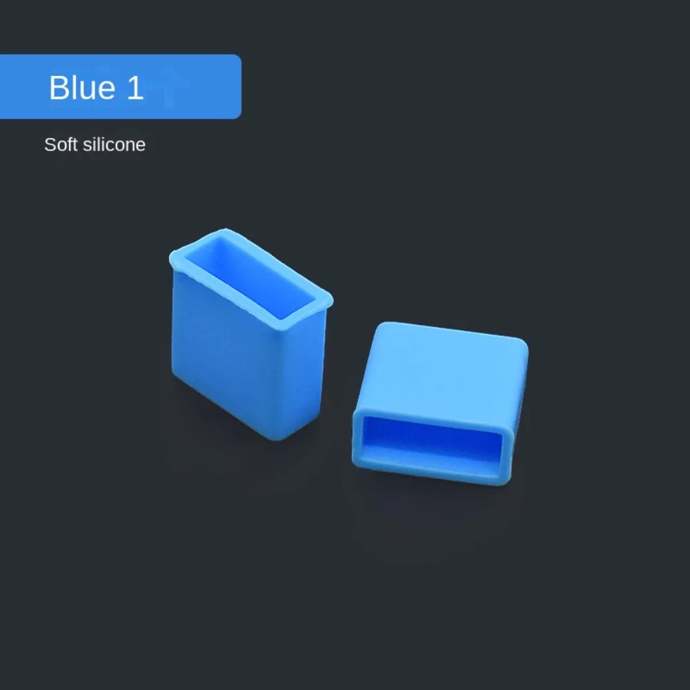 

Silicone USB Male Dust Cover Anti-Dust Charging Extension Plug Cap Cover Solid Color Transfer Data Cord Line