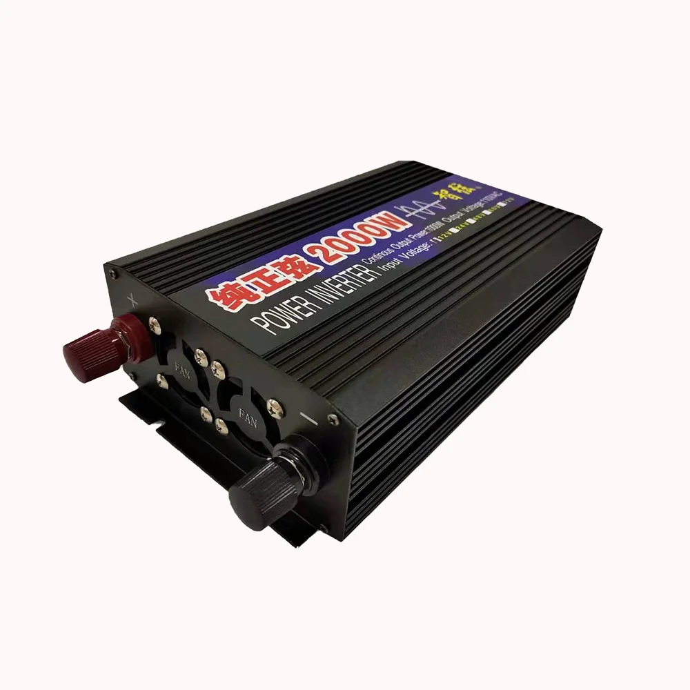 Imagem -02 - Inversor de Onda Senoidal Pura Transformador de Potência Conversor de Carro Doméstico Energia Eólica Solar Livre 2000w 12v 24v 48v 60v ca 110v 220v 50 Hertz 60 Hertz