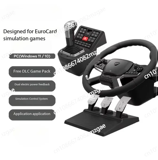 Truck Simulator Steering Wheel Controller Kit for PC Truck Game Emulator