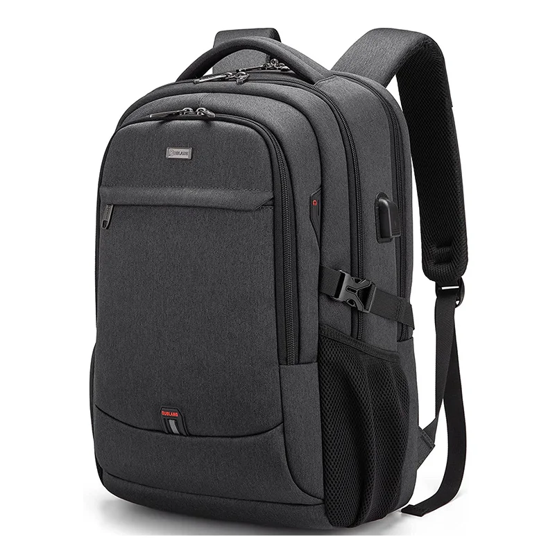 Laptop Backpack For Men 17.3''Large-capacity Backpack USB Port Bag Business Backpack Oxford Wear-resistant Waterproof Travel Bag