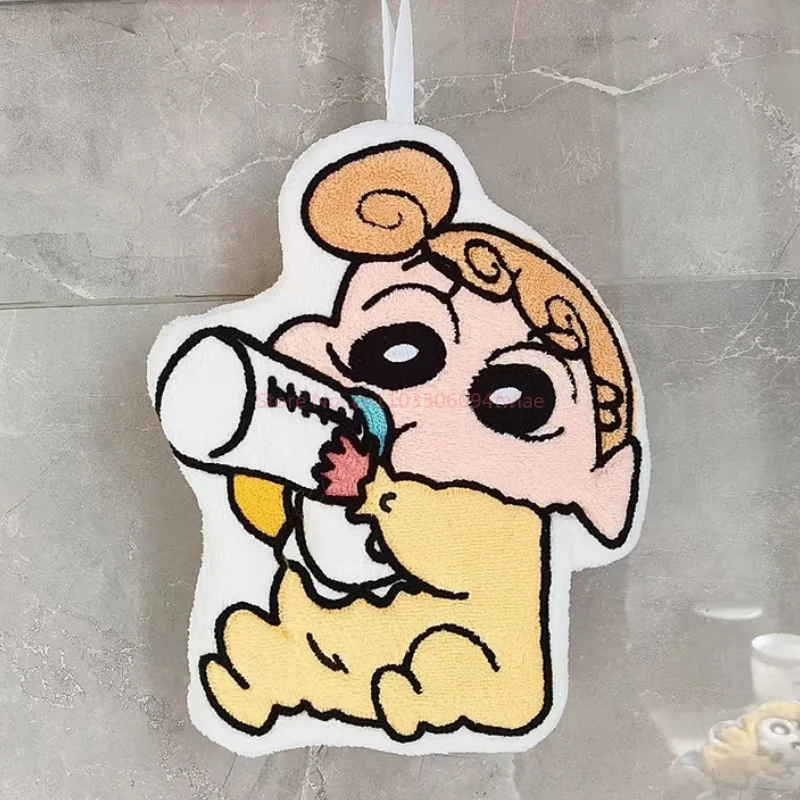 Kawaii Crayon Shin-Chan Cartoon Cute Hand Towel Water-Absorbent Coral Fleece Kitchen Quick-Drying Shower Room Supplies view 4
