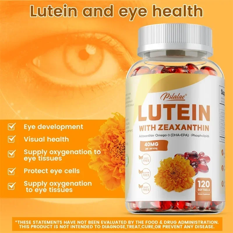 

Lutein & Zeaxanthin Capsules - Reduce Eye Fatigue, Support Vision Health, Balance Visual Clarity, Antioxidant, Eye Supplement Ve