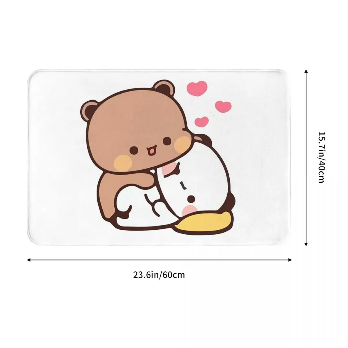 Peach And Goma Bubu Dudu Balloon Doormat Dust-proo Carpet Rug Kitchen Entrance Home Floor Mat for Living room Footpad Mats