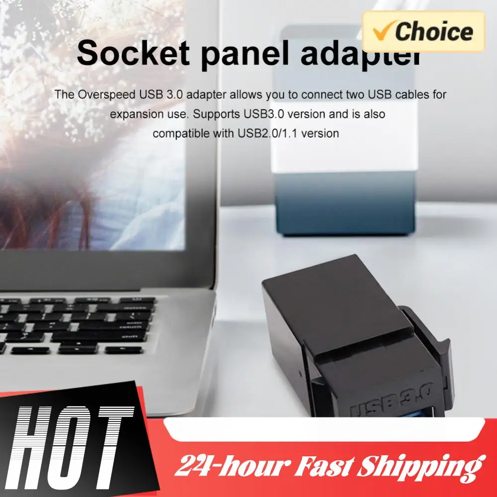 

USB 3.0 Keystone Jack Inserts Connect Equipment with USB Port USB To USB Adapter Easy Installation for Wall Plate Outlet Panel