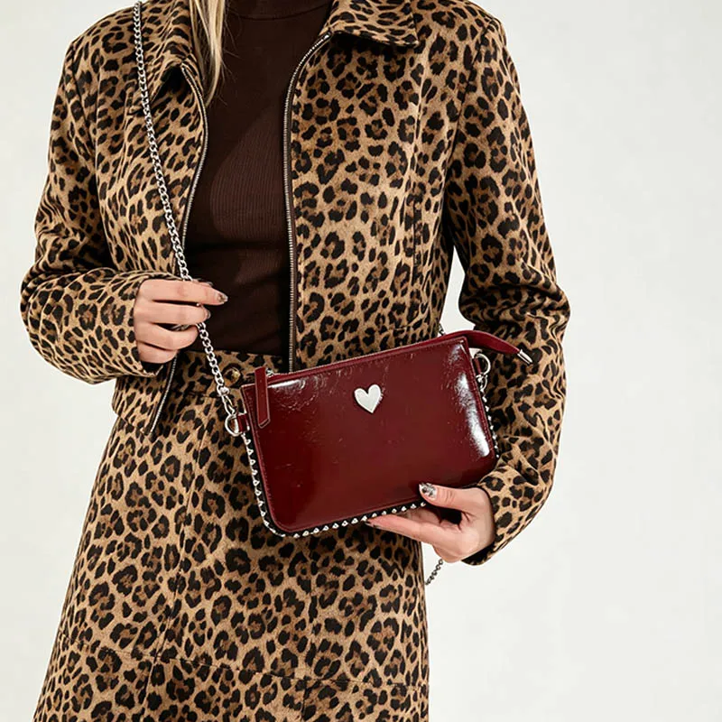 Women Chain Crossbody Bags Beaded Women's Bag Fashion Mobile Phone Purses Solid Color  Shoulder Messenger Bag Sac A Main Female