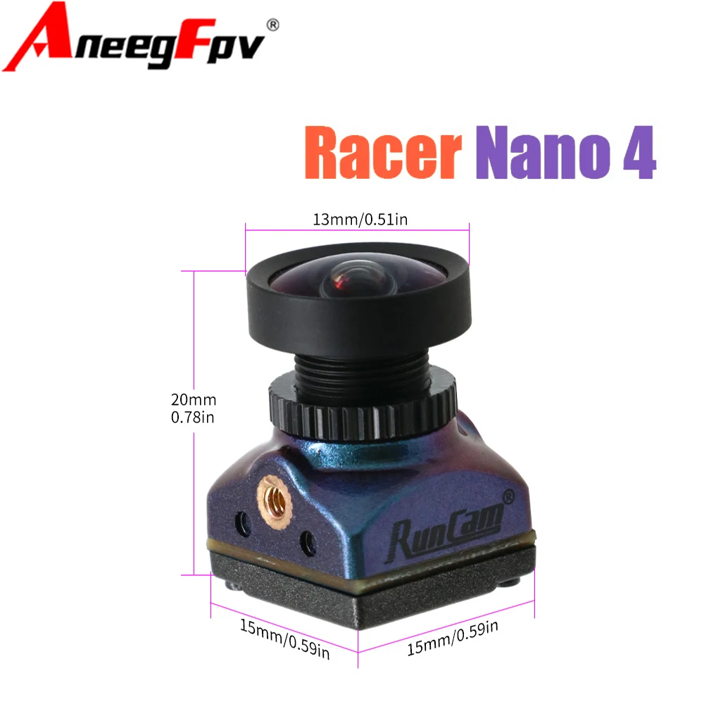 RunCam Racer Nano4 1200TVL Telecamera da corsa sigillata antipolvere impermeabile per FPV Racing Freestyle Drone Quadcopter PAL/NTSC