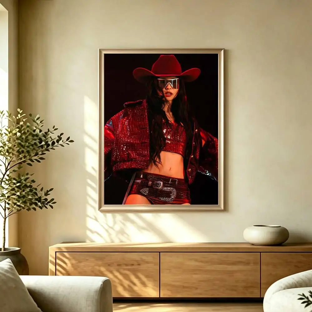 Pop Singer K-Kim J-JennieS Poster Waterproof Wall Art Sticker For Bar Living Room Vintage Decor High Quality Print Gift