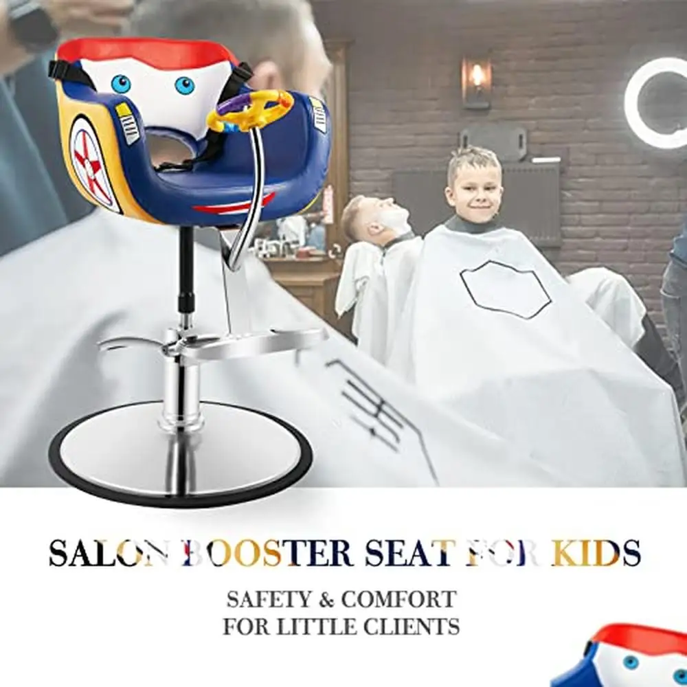 Children Barber Chair Hydraulic Salon Kids Styling Beauty Equipment Suit Carbon Fiber Artist Hand Safe Rotation 26.3