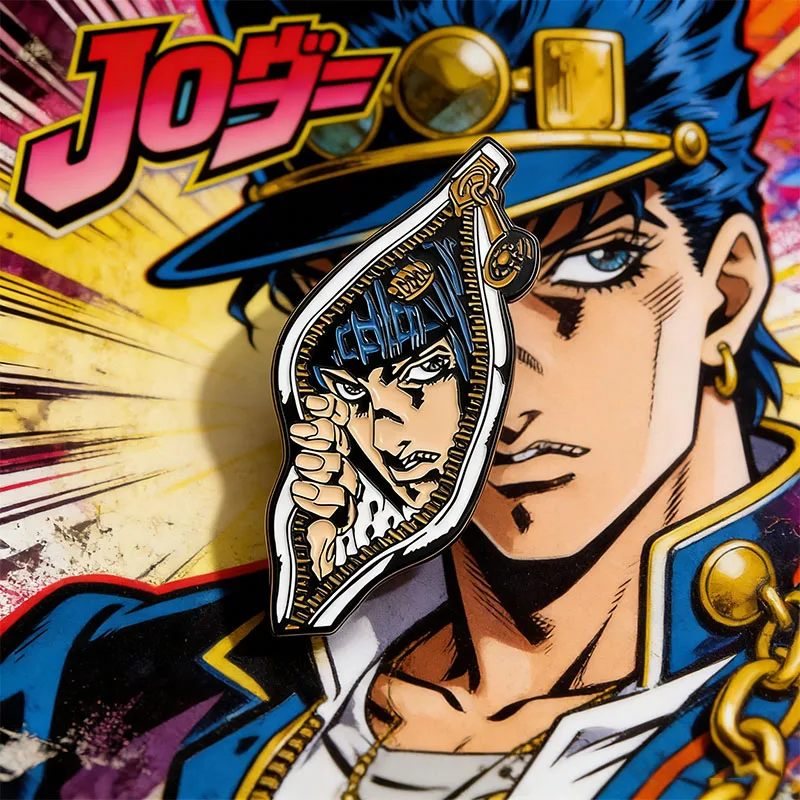 

Cartoon New Comic Character Enamel Pins JOJO Bizarre Adventure Brooches Lapel Badges Classic Jewelry Gift for Fans Friends
