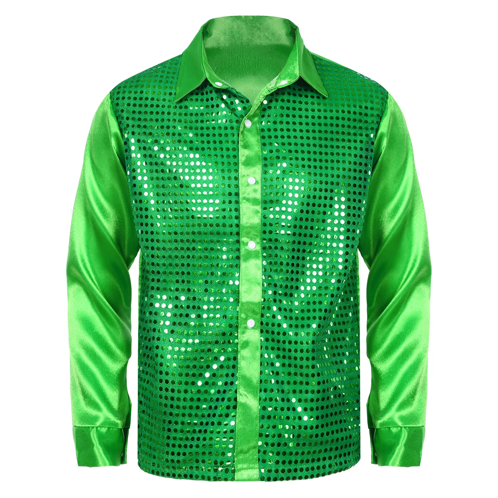 Mens Sparkly Sequin Dance Shirt Fashion Street Latin Jazz Stage Performance  Costumes Dancewear Hiphop Clothes Long Sleeve Top - AliExpress 200000343