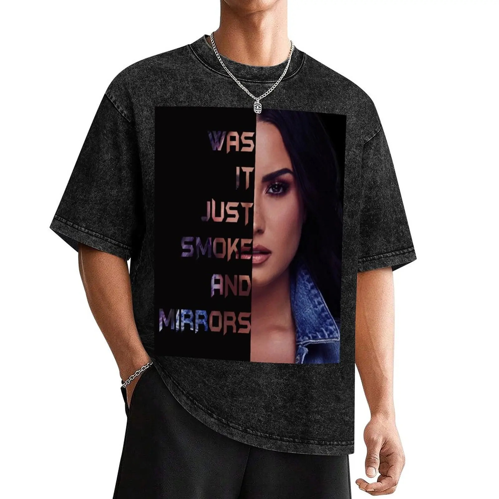 

Demi Smoke And Mirrors T-Shirt designer shirts Short sleeve tee sweat mens champion t shirts