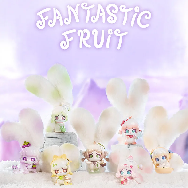 

Милая чашка кролика, фантастическая фруктовая серия, плюшевая слепая коробка, кукла, украшение для рабочего стола, фигурка-сюрприз для девочек, загадочная коробка, подарки на день рождения