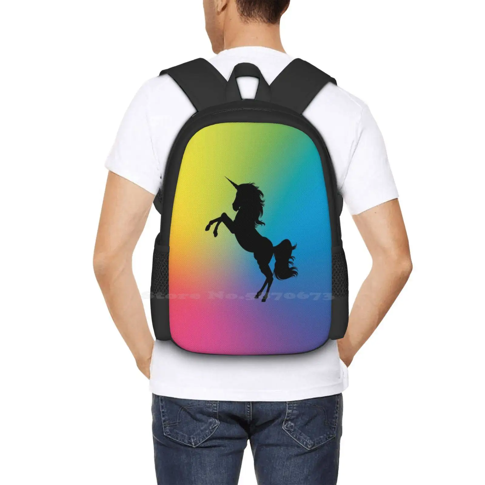 Unicornio gran oferta mochila bolsos de moda unicornio arcoíris unicornio mágico unicornio caballo hermoso unicornio criatura mágica unicornio