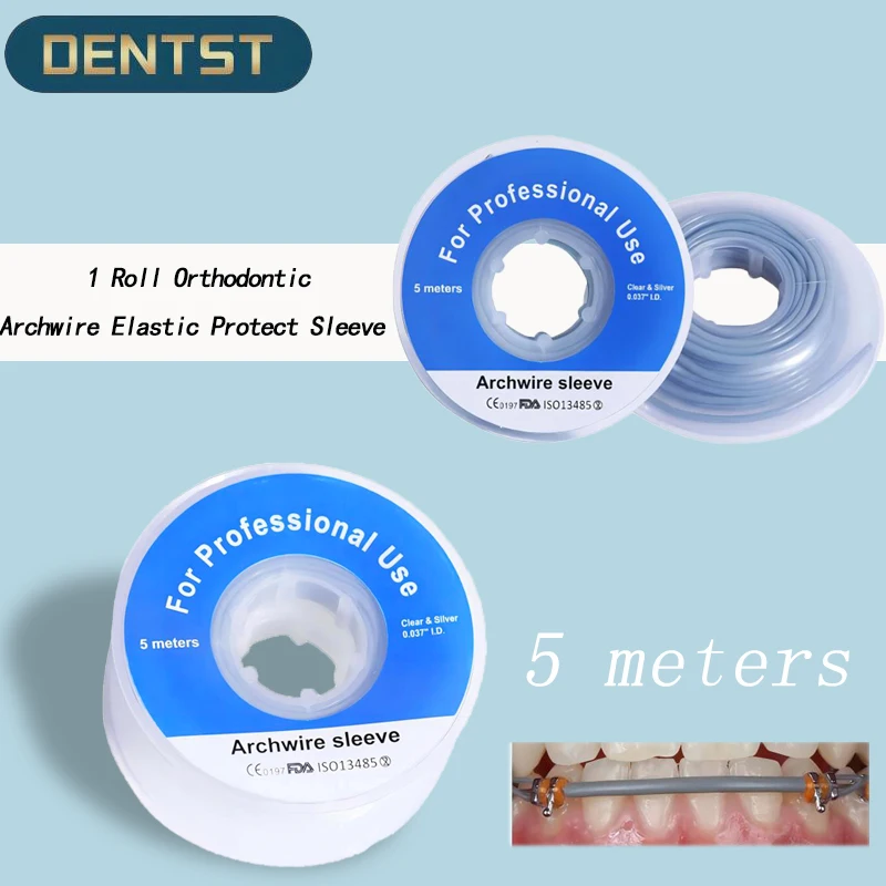 

1 Roll Orthodontic Archwire Elastic Protect Sleeve Dental Wire Sleeve Tubing Rotary Torsion Pad Rotation Wedges For Brackets