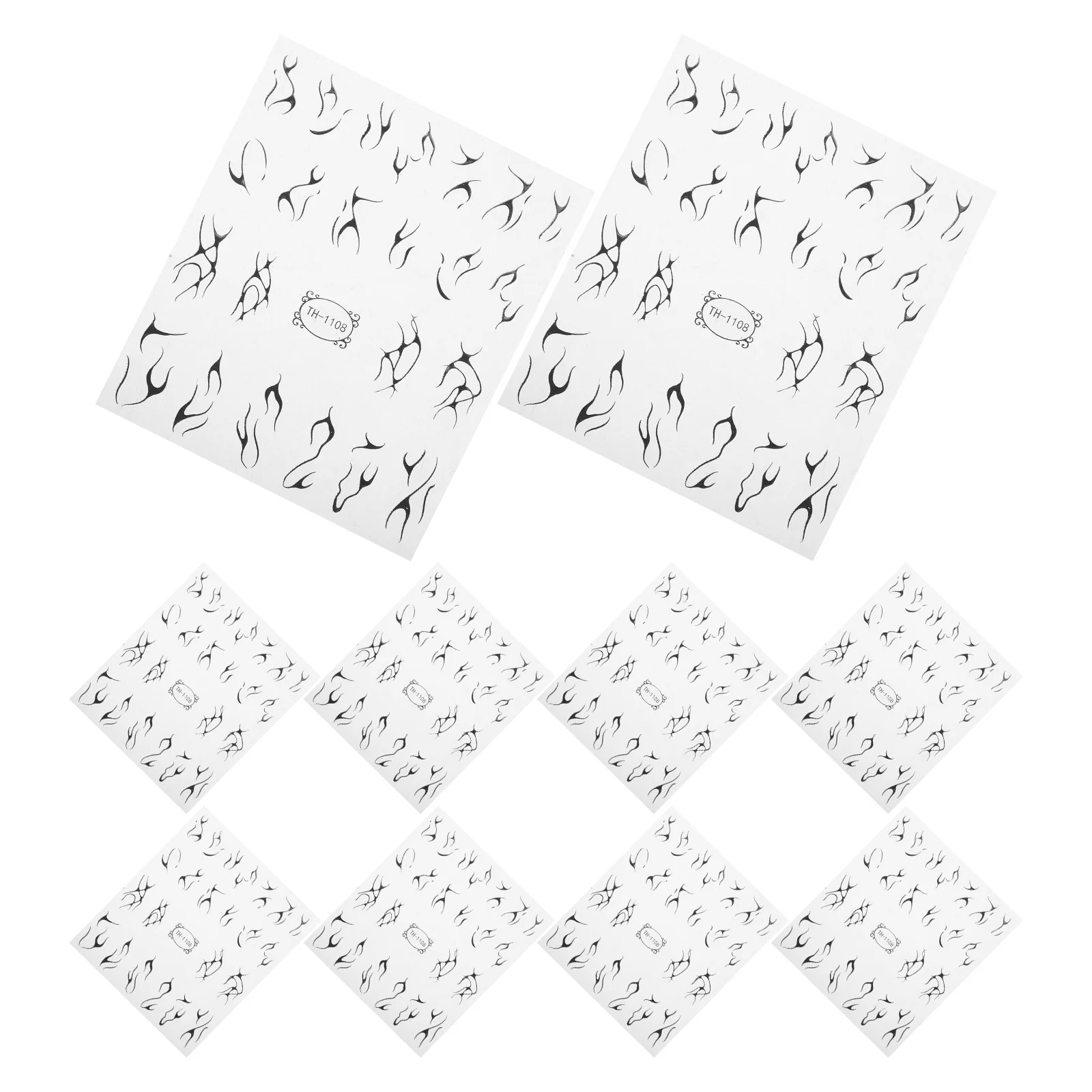 

10Pcs Nail Stickers Self Adhesive Marble Stripe Decals Geometric Wave Nail Art Decorations Bridal Party Fashion