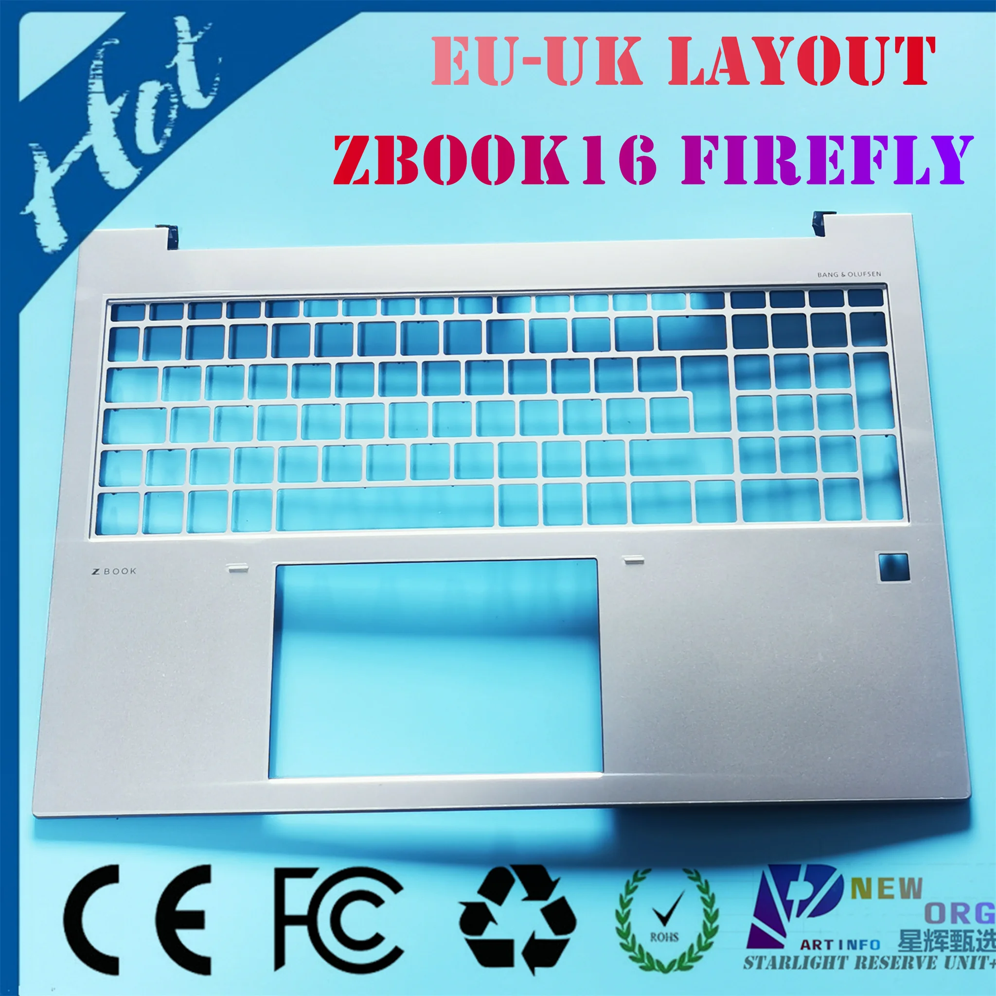 

NEW ORG Laptop Case for HP ZBOOK FIREFLY 16 G9 ZHAN99 AIR16 G9 series laptop Palmrest UK-EU Layout Gray HSN-145C