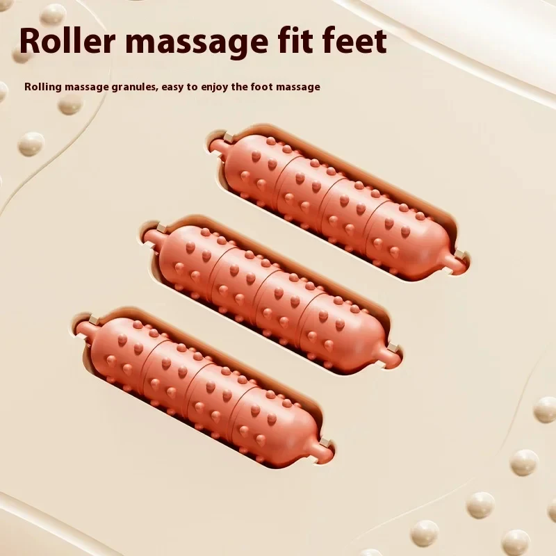 Portable Under Desk Foot Rest Ergonomic Stool with Massage Rollers for Home Office Fast Ship image 5
