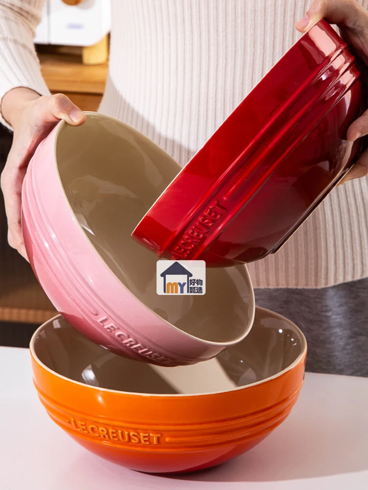 

Le Creuset Cerc Large Soup Bowl 85 Inches High Aesthetic Diningware Cooking Bowl French Sle Underglaze Design