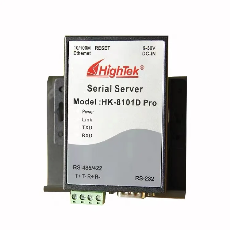 HighTek HK-8101D Pro Industrial TCP/IP Ethernet to RS232/RS485/RS422 Converter Serial Device Server