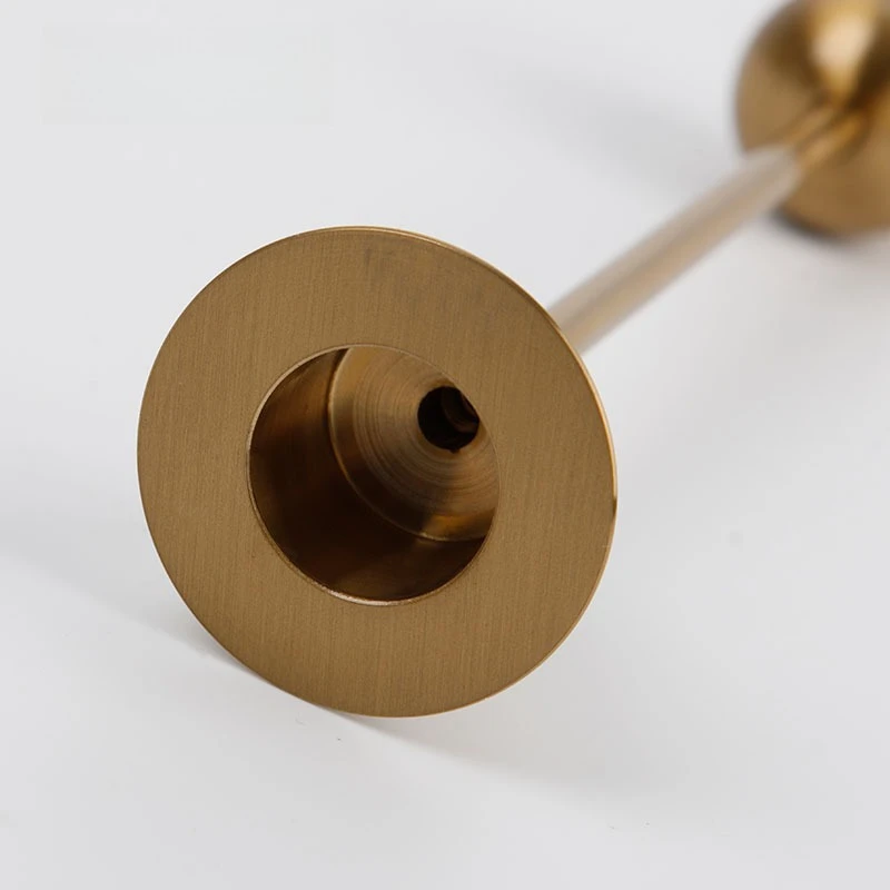 Portavelas nórdico americano, portavelas de aluminio y cobre, accesorios de tiro para boda, hogar