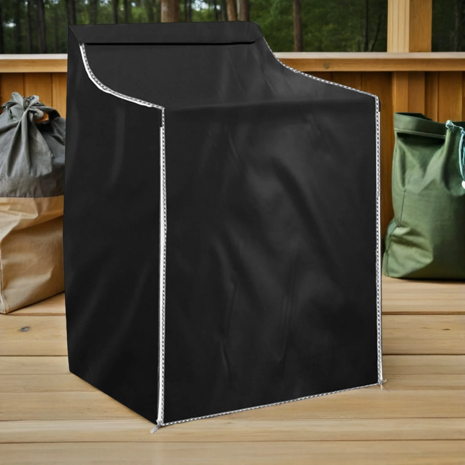 غطاء غسالة مقاوم للماء والغبار وحماية مقاومة للأشعة فوق البنفسجية للغسالة الأوتوماتيكية ذات التحميل الأمامي في الهواء الطلق