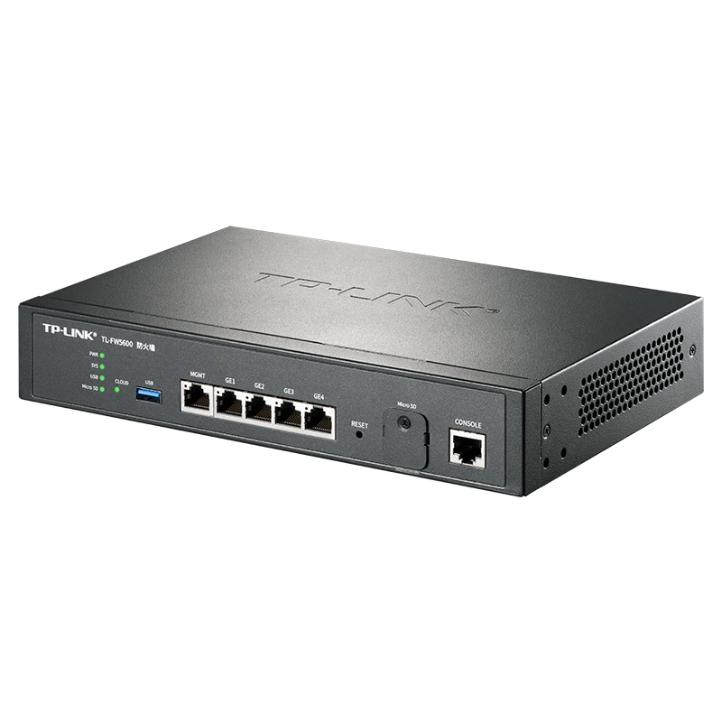 جدار الحماية المحسن TP-LINK TL-FW5600 ثنائي النواة 5 1000 متر منافذ RJ45 حماية شاملة من الهجوم توجيه غني النسخة الصينية