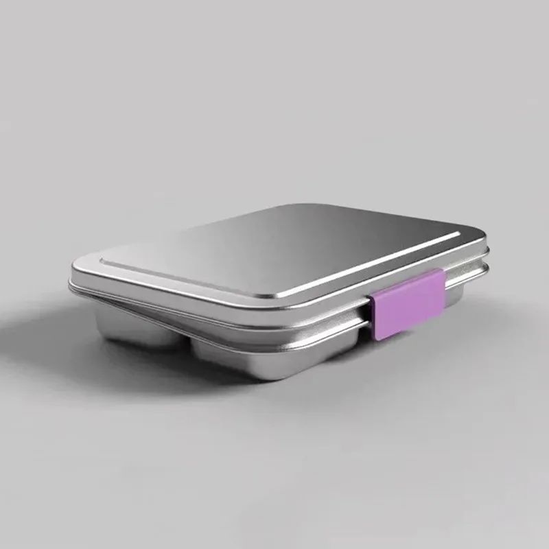 2026 304 stainless steel insulated lunch box with lid and snap closure lunch box