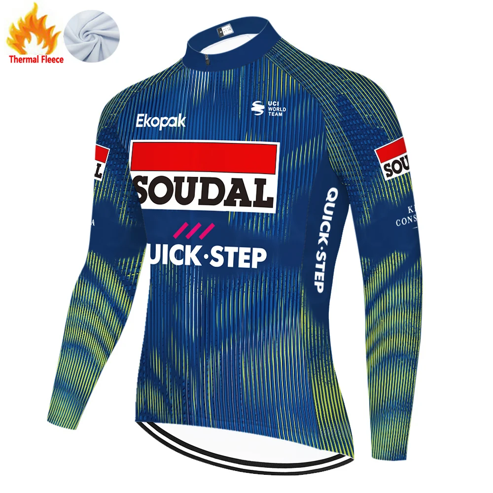 2026 tenue cycliste homme equipo QUICK STEP manga larga ciclismo jersey maillot invierno ciclismo hombre bicicleta camisa invierno