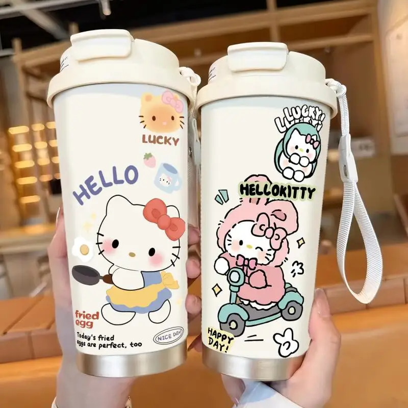 25Styles Cute Winter Thermos Cuplarge Capacity Cartoon Kawaii Stainless Steel Thermos Creative Anime Movie Portable WatercupGift