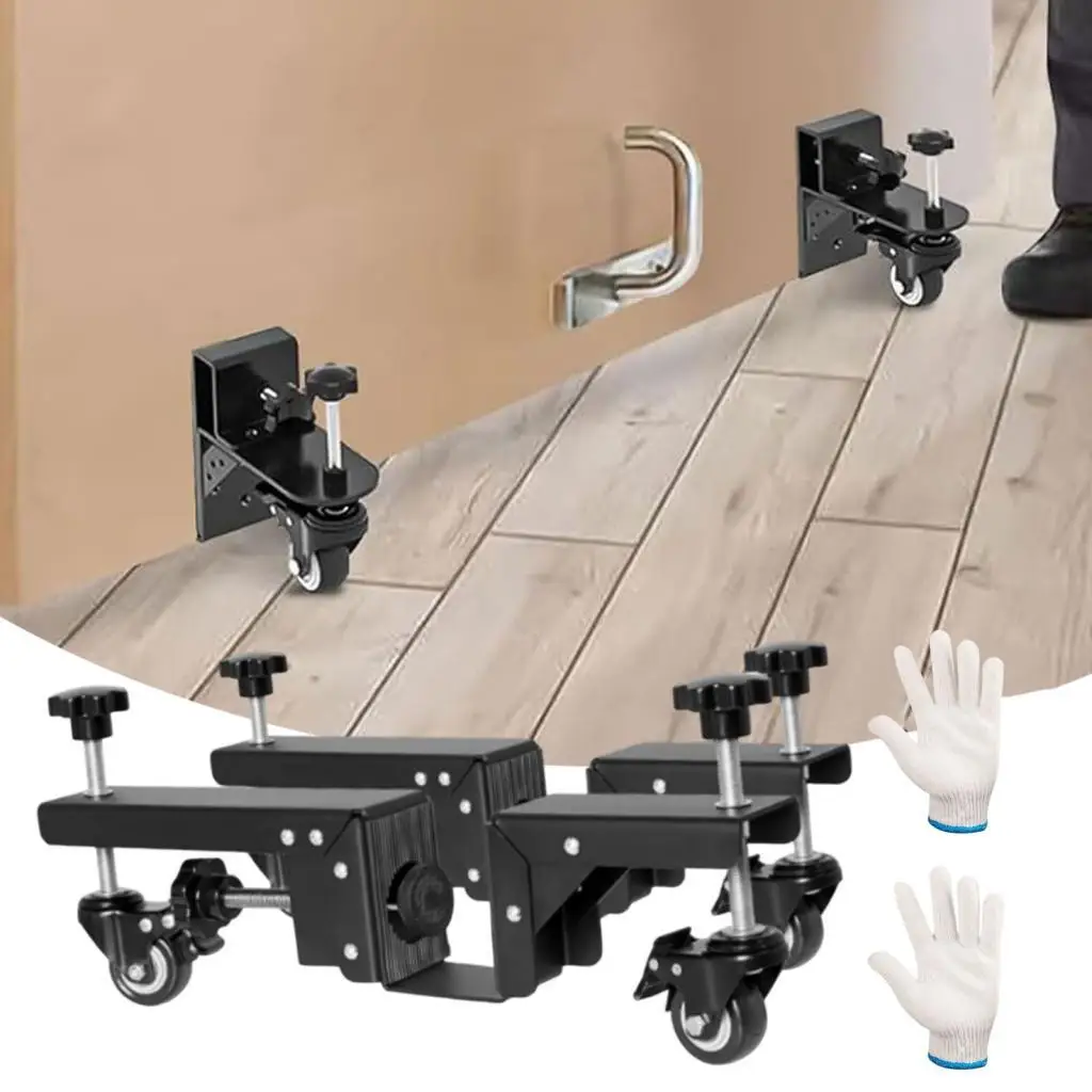 2x Heavy Duty Door Board Dollies Easy Handing Door Door Lifter Dollies for Slab 1-3/8